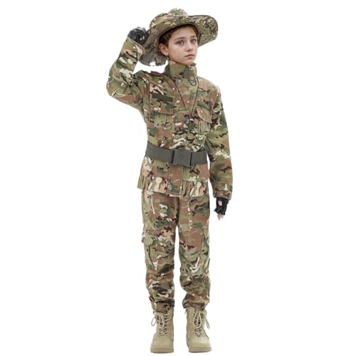 FXiaoy Boys dress up in army costumes-special forces suits for army soldiers-children's tactical...