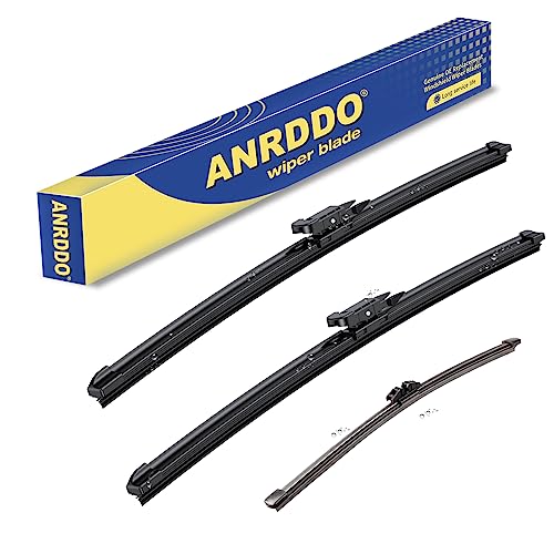 Image of 3 wipers Replacement For 2019 2018 2017 2016-2013 Ford Escape 2018-2012 Kuga 2017-2013 Fusion Windshield Wiper Blades Set - Original Equipment 28 inch+28 inch+11 inch (Set of 3) Pinch Tab