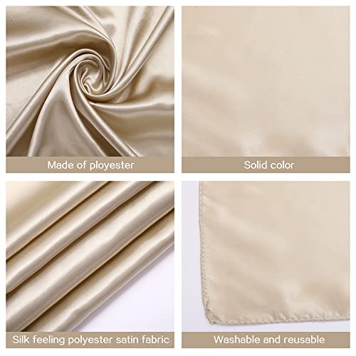 Doobo 3 Pcs 35 Inches Silk Scarf Silk Bandana Silk Head Scarf Satin Head Scarf Hair Scarf Silk Hair Wrap Neck Scarf Square Scarf For Women Girls(White,Black,Khaki) #TOP1