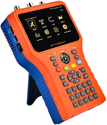 GT MEDIA V8 Finder Pro Satellite Finder Meter SAT Finder TV DVB-S2X/S2/S/T2/T/C Signal Receiver H.264 Digital Sat Detector Satellite Recognition for Adjusting Sat Dish