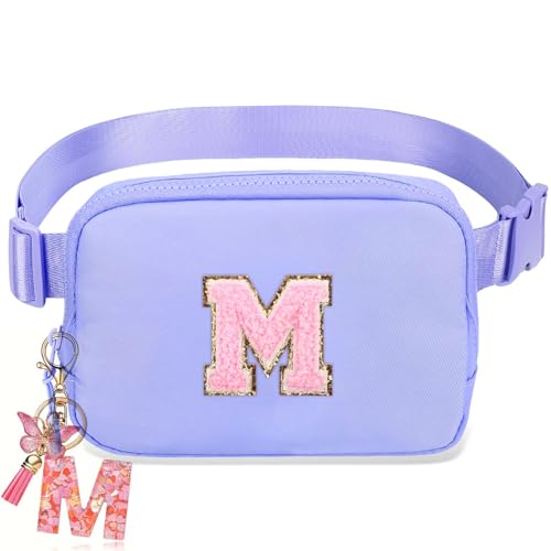 Image of Belt Crossbody Bag for Girls Women - girls fanny pack ages 8-12 Teen Birthday Gifts Small Waist Packs Trendy Kids Fanny Pack Lavender Purple M