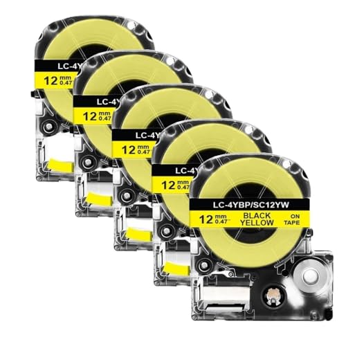 12mm���x���e�[�vST12KW SC12RW SC12YW��LW-300 400���x���v�����^�[���j�o�[�T���t�B�b�g5�p�b�N10�p�b�N�A�t�^�[�}�[�P�b�g�����T�[�h�p�[�e�B�A�N�Z�T���[(5PK Black on Green)