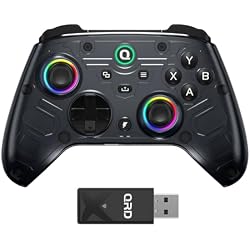 QRD FERROX M5 Wireless Controller for Xbox Series X|S,One,Switch,PC,Windows | Xbox Controller with 2.4Ghz USB Dongle,Hall-Effect Anti-Drift,Flexible Macro Recording,Turbo