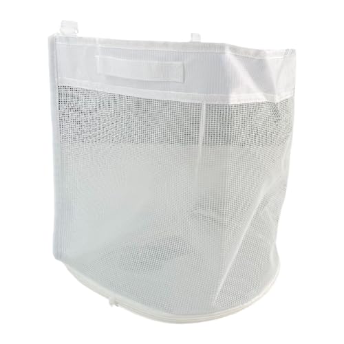 Soporte para juguetes de baño, organizador de malla de secado rápido, cubo de ducha montado en la pared de 9.6 x 9.05 pulgadas, diseño a prueba de moho, almacenamiento que ahorra espacio para lavado