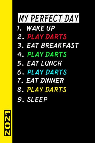  My Perfect Day Play Darts 2021: Italiano! Il mio calendario per il giorno perfetto è un regalo divertente e fresco per il 2021 e può essere usato come diario e libro dei compiti.