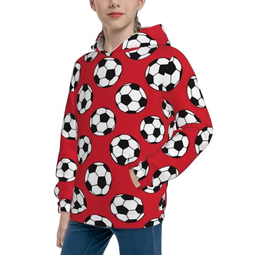 French Blue Mottled Linen Kid Hoodies Boys Sweatshirts Girls Pullover with Pocket2