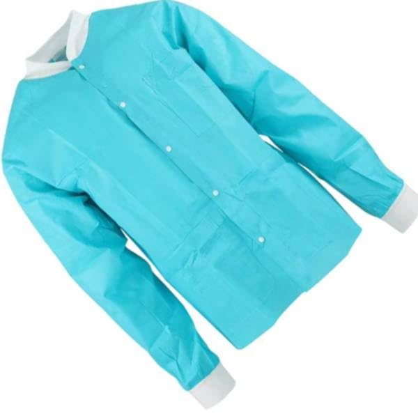 Medicom 8115-C SafeWear Hipster Jackets SMS Fabric Tropical Teal Large 12/Pk