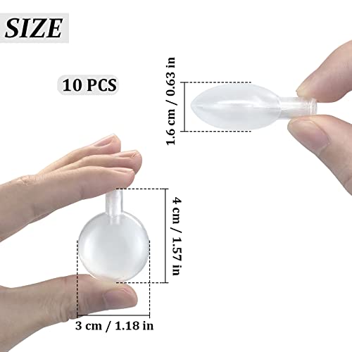 Andiker 10 Stück Squeakers Reparatur, transparentem Kunststoff quietscher zum einnähen für Spielzeug für Haustiere (30 mm)