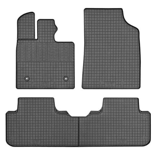 Tapis de caoutchouc pour BYD Seal U 2024 avec 4 pièces noires et points de fixage