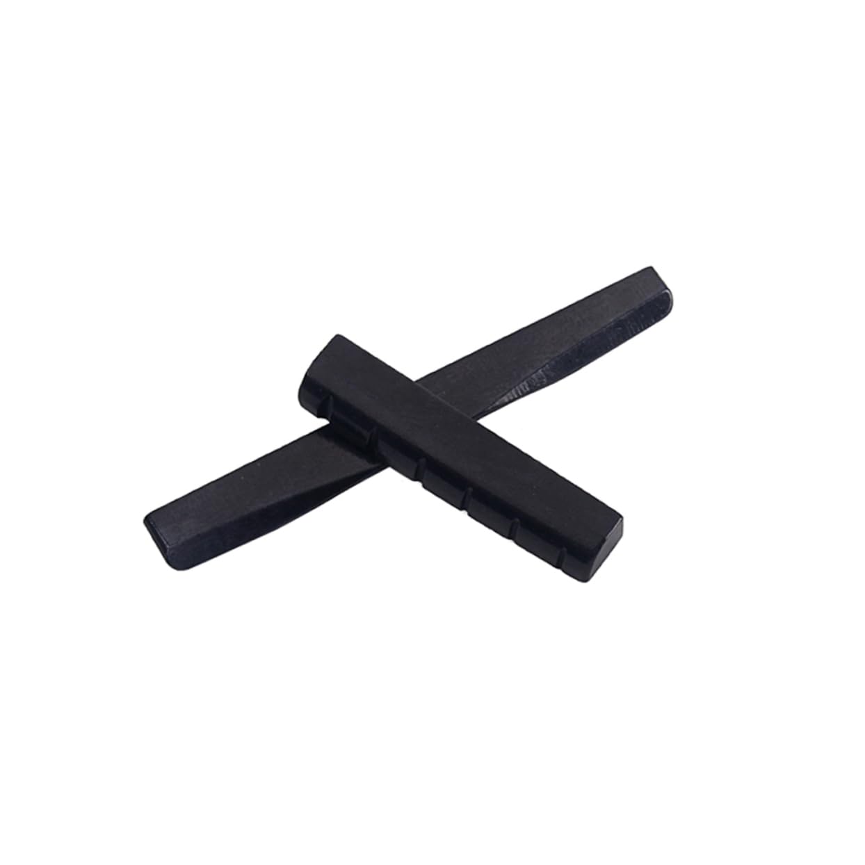 VICASKY Gl905 Bone Guitar Saddle Nut Set for Classical Acoustic Folk Guitars Black