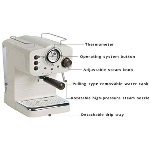 Cafetera Semi Automática Retro con Capacidad de 1.25 L miniatura 4