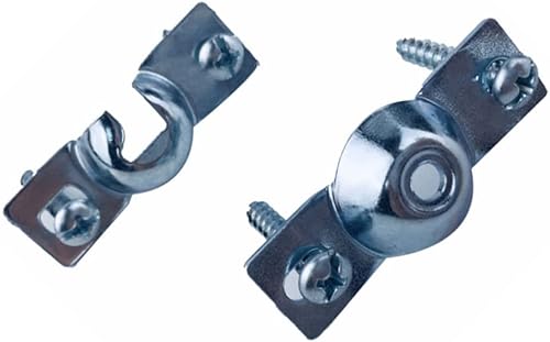 Miniatura 7 de BOOHAO - Juego de reparación de soportes de montaje de repuesto de 0.150 in, soportes para persianas enrollables, 4 pares