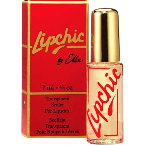 Ella International Lip Chic - Transparent Lipstick Sealer, Smudge-Free All Day Lip Color Top Coat, 0.25 oz