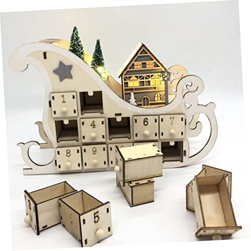 Calendrier en forme de traîneau, décoration de bureau élégante et durable - 4