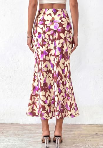 Image of BTFBM Satin Skirts for Women Trendy 2026 Summer Fall