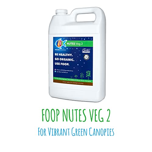 Foop Nutes Veg Gallon Pack: Organic Plant Nutrients For Root Development, Thick Stalks, And Vibrant Green Canopies | Contains Three 1G Bottles #TOP5
