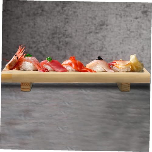 Set de 2 platos estilo japonés para sushi de madera miniatura 5
