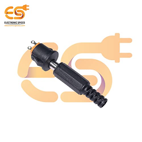 Image of Electronic Spices 5.5mm Male Plug and Female Jack 3 Pin Pcb Panel Mount Dc Power Connector Pack of 50 Pair