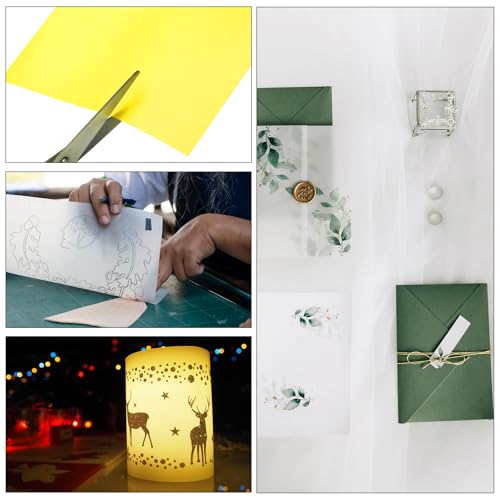PATIKIL 30 folhas de papel de velino 10 x 15 cm, papel translúcido para impressão de 100 g/m² para i