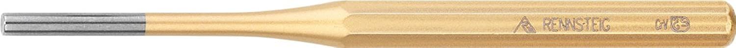 Rennsteig 450 008 0 "Standard" Octagonal Pin Punch, Gold/Silver, 150 x 12 x 8 mm