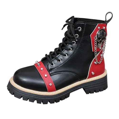 Bottes de combat style coréen pour look punk rock et festival alternatif