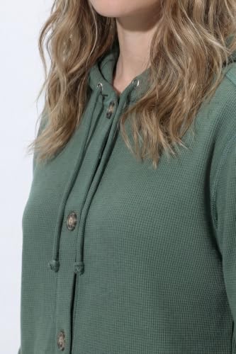 Veste à capuche en coton bio texturé de qualité supérieure - 2