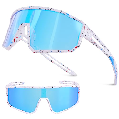 Semjar Youth Baseball Sunglasses Sports Polarized Glasses For Boys Girls,Teen Softball Sunglasses Age 12-16,Uv400 Protection Cycling Glasse Ultra-Light Wraparound Lightweight Frame,Tennis Running cover