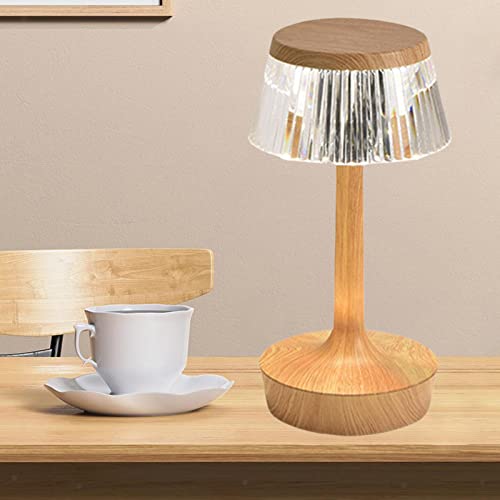 Image of Ritmo (16 Color Portable Crystal LED Table Lamp with Touch Sensor - RGB Light with Remote Control Dimmable and Adjustable Brightness, Rechargeable Lamp, Desk Lamp for Night, Living Room.