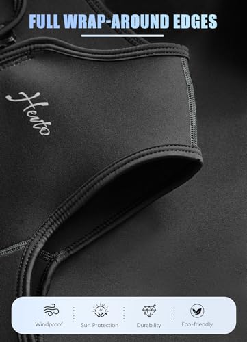 Hevto Men Wetsuit Tops and Vest 3/2mm Neoprene Jacket Surfing Swimming Front Zip Wet Suit for Water Sports miniatura 6