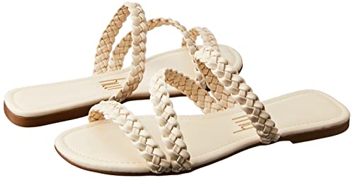 Sandália Rasteira Branco My Shoes, Baunilha, 37