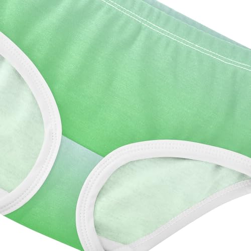 Joisal Cotton Girls Underwear Toddler Elegant Blue Lime Green Gradient Little Girl Panties Funny Briefs Undies Kids 2t4