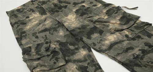 Men's Pants Loose Spring Summer American Streetwear Camouflage Multi-Pocket Cargo Trouser for Men4