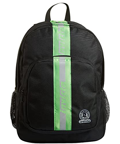 Sac à dos écologique Invicta grand volume avec bandes réfléchissantes de sécurité