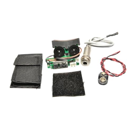 プロフェッショナル 12個 プラスチックハウジング アコースティックギターピックアップ VT1 テールネイルピックアップ EQ DIY ギターアクセサリー用