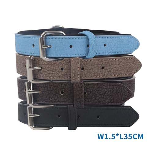 Patapalooza Wasserdichtes Kunstlederhalsband, robust und verstellbar, ideal für Wasseraktivitäten und Training von Haustieren.