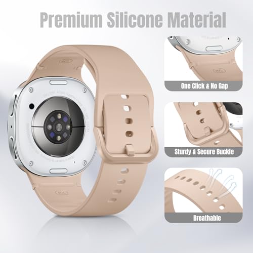 4 Pack Sport Band for Galaxy Watch 8/9 40mm 44mm/Watch 8 Classic 46mm Women - image 3