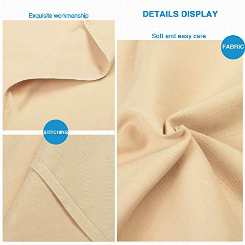 FLXXIE Microfiber Pillow Cases Queen Size Set of 2, Soft Pillowcases with Envelope Closure, Wrinkle Resistant Pillow Covers, 20x30, Light Taupe