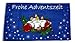 Produktbild Fahne / Flagge Frohe Adventszeit Advent Weihnachten 90 x 150 cm