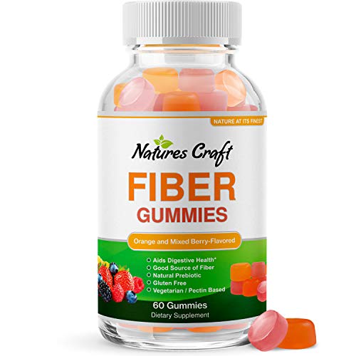 Immune Support Fiber Gummies for Adults - Prebiotic Fiber Supplement Immune Booster for Leaky Gut Repair and Colon Cleanse and Detox - Chicory Root Soluble Fiber Digestive Health Supplement