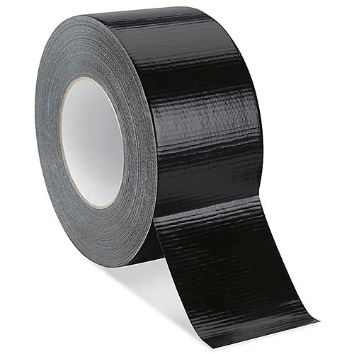 Black Gaffer Tape | 48mm x 50m | Cloth Duct Waterproof | Heavy Duty | Craft Electrical Weather Resistant Tape (1 ROLL)