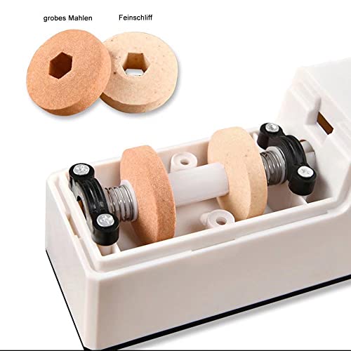 ZJYWAN Elektrischer Messerschleifer Profi Messerschärfer 2-in-1 Abziehstein für Alle Messer Grob Schleifen… – Bild 3