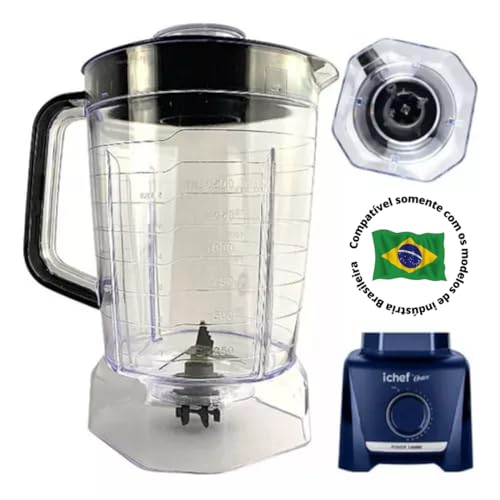 Copo Liquidificador Para Oster Power 1400 Full Oliq610 Preto