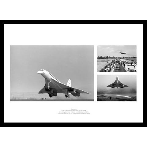 Framed Concorde First and Last Flights Montage Cover