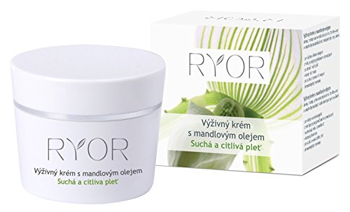 RYOR Dry And Sensitive crema con aceite de almendras para el cuidado facial diario de 50 ml