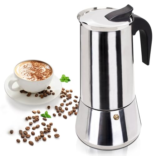 12-Cup Stainless Steel Moka Pot Espresso Coffee Maker