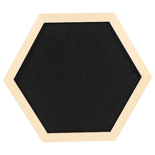 GANAZONO 1pc Hexagon Shaped Photo Display Board with Frame Notice Board for Home Decor Easy to Install Creative Geometric Wall Decoration