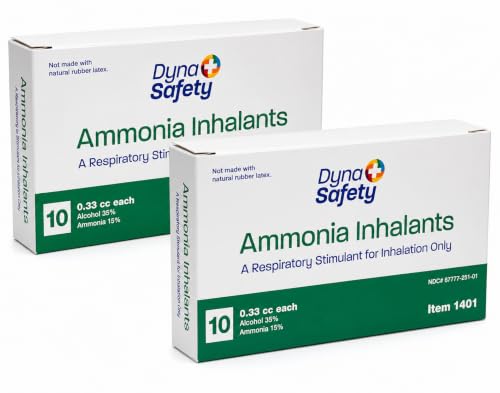Premium Ammonia 20 Inhalant Box for First Aid Use Only Box