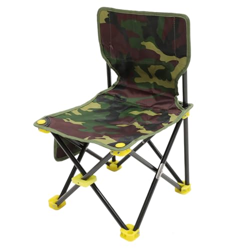 Toddmomy Outdoor Folding Fishing Chair Compact Portable Stool for Fishing Camping and BBQ Lightweight Design Easy to Carry Durable Material Seat Back Height