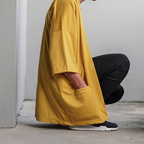 Image of Men's Long Oversized Kimono Cardigan Noragi Japan Jacket Haori Man Yukata Coat