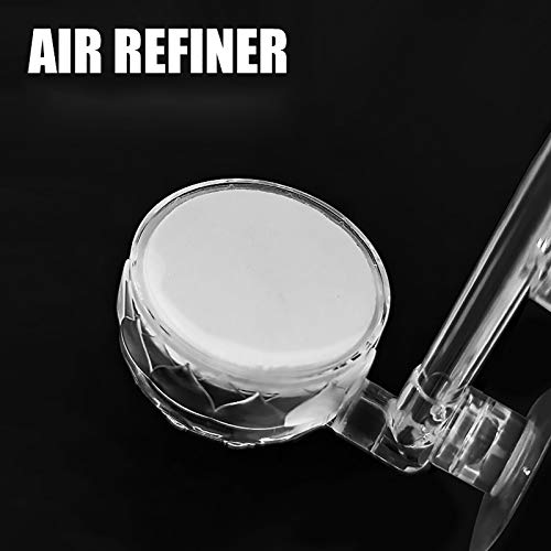 YzDnF Luchtstenen  Bubble Diffuser Air Refiner Nano Air Disc lage druk Ultra Micro Air Stone met zuignap voor hydrocultuur systemen, Aquarium (Kleur: helder, grootte: 35mm) - Afbeelding 5